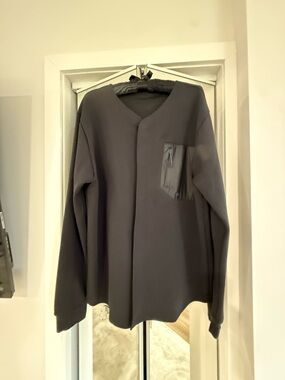 adidas Black Long-Sleeve Logo Cuff Top